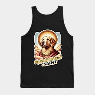 Golden Retriever Saint 2 Tank Top